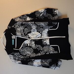 Onque Casuals Floral Knit Jacket Sz XL